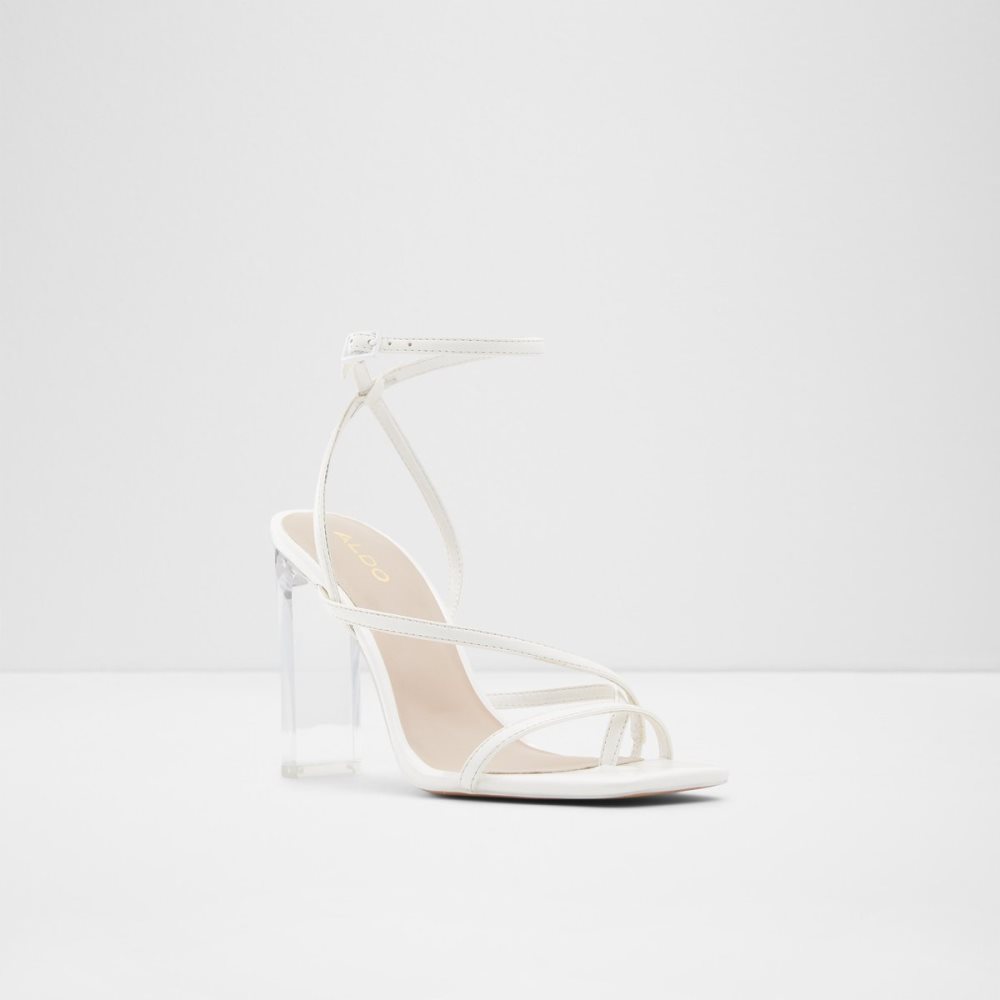 Sandales Aldo Hainiel Lanières Talons Sandal - Cup Sole Blanche Femme | LWWB-50413270