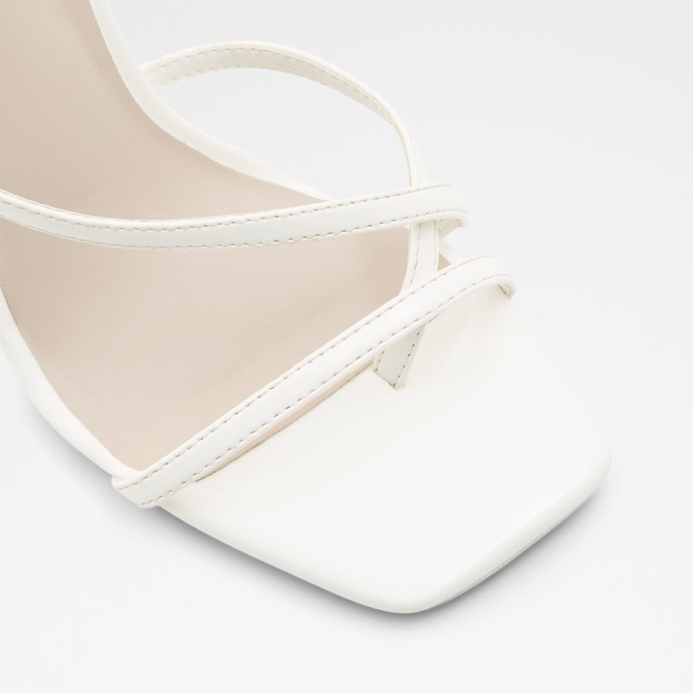 Sandales Aldo Hainiel Lanières Talons Sandal - Cup Sole Blanche Femme | LWWB-50413270