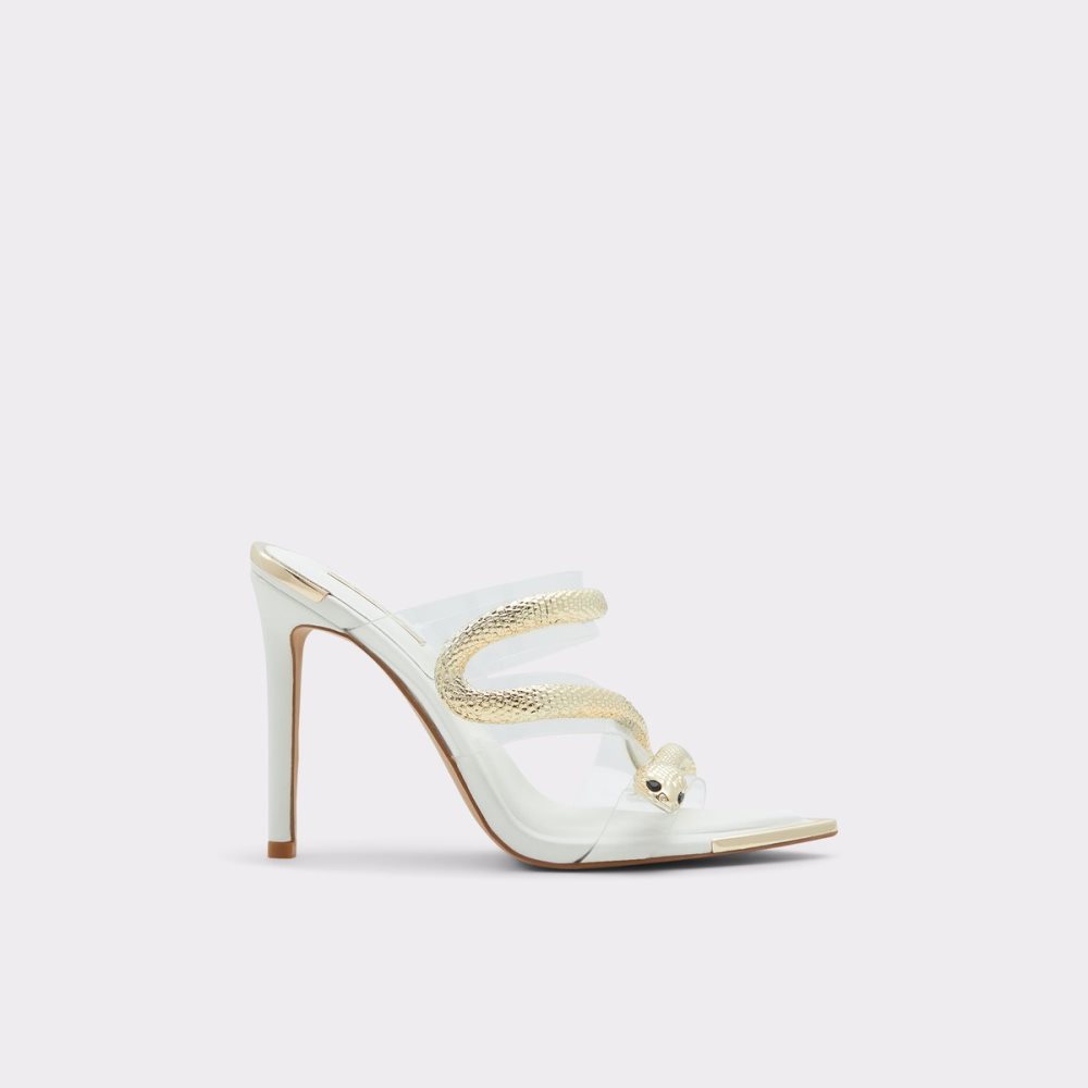 Sandales Aldo Najash Lanières Talons Sandal - Stiletto Blanche Femme | OIOG-27901757