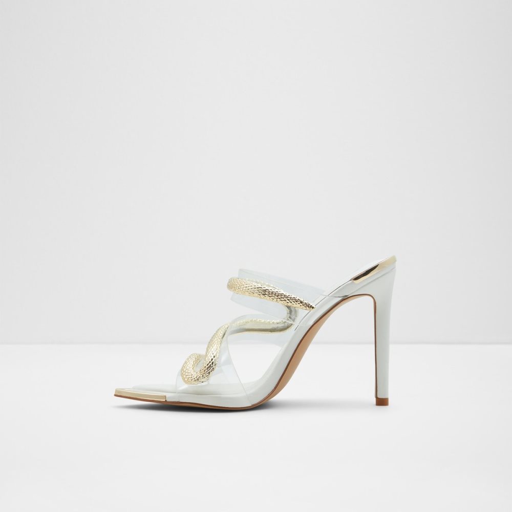 Sandales Aldo Najash Lanières Talons Sandal - Stiletto Blanche Femme | OIOG-27901757