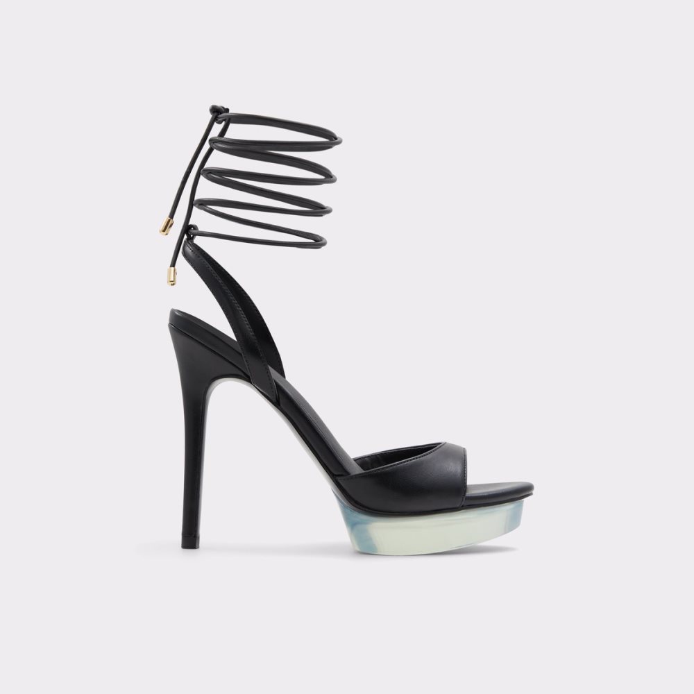 Chaussures Plateforme Aldo Bossis Talons Sandal - Stiletto Noir Femme | AYQE-86418928