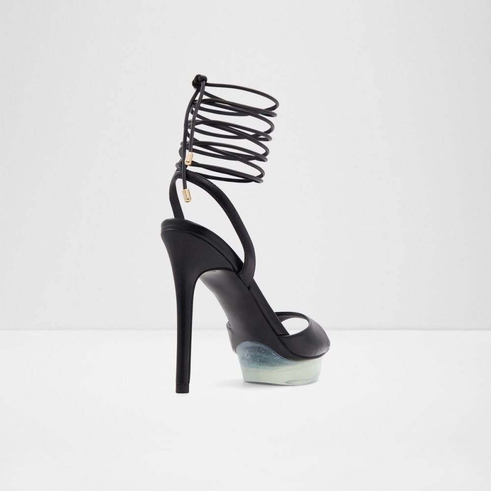 Chaussures Plateforme Aldo Bossis Talons Sandal - Stiletto Noir Femme | AYQE-86418928