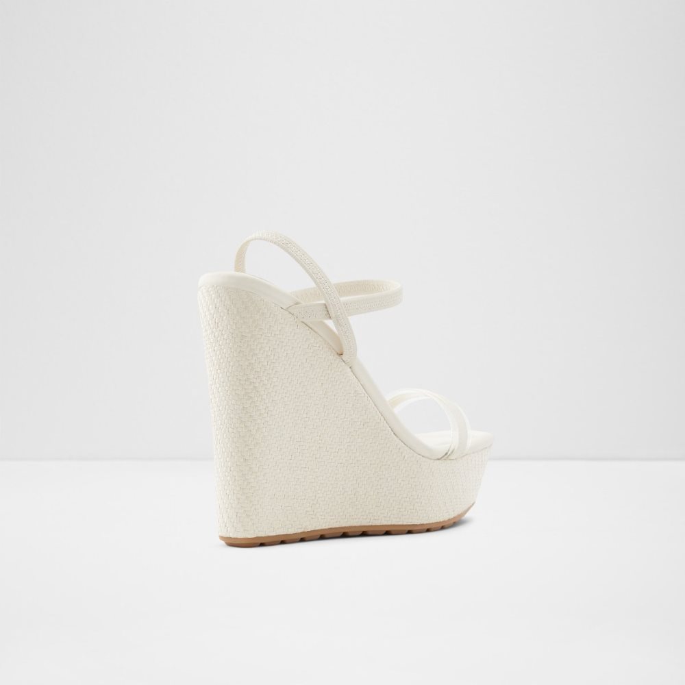 Sandales Aldo Bodish Wedge Sandal - Wedge Blanche Femme | ZYOV-53912508