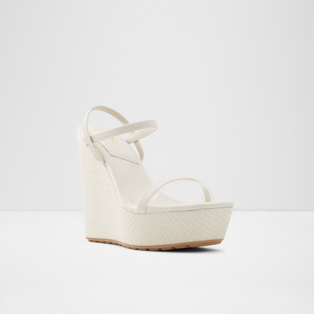 Sandales Aldo Bodish Wedge Sandal - Wedge Blanche Femme | ZYOV-53912508