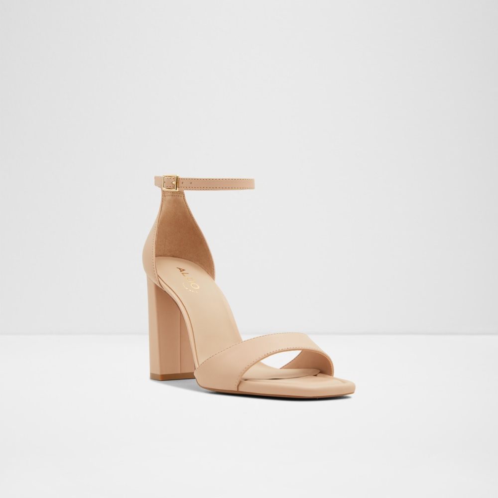 Talon Bloc Aldo Enaegyn Brides Talons Sandal - Cup Sole Beige Clair Femme | NTUD-31712250