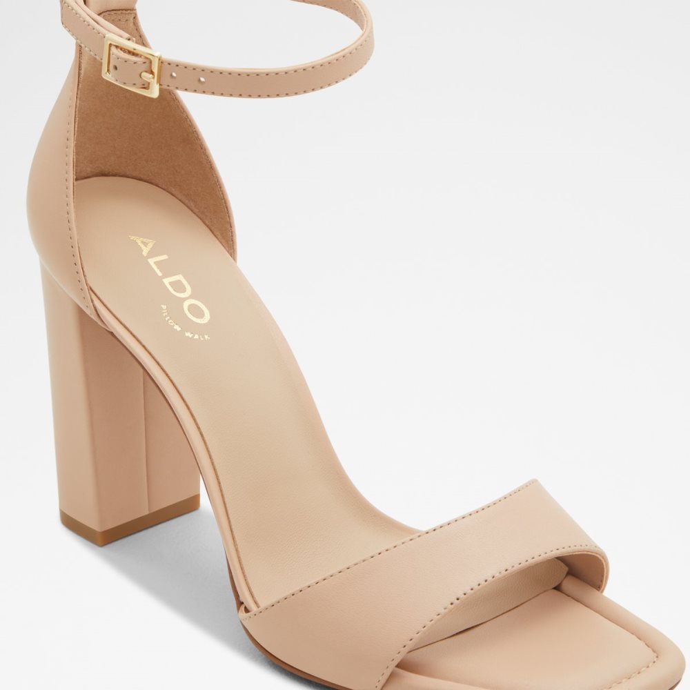 Talon Bloc Aldo Enaegyn Brides Talons Sandal - Cup Sole Beige Clair Femme | NTUD-31712250