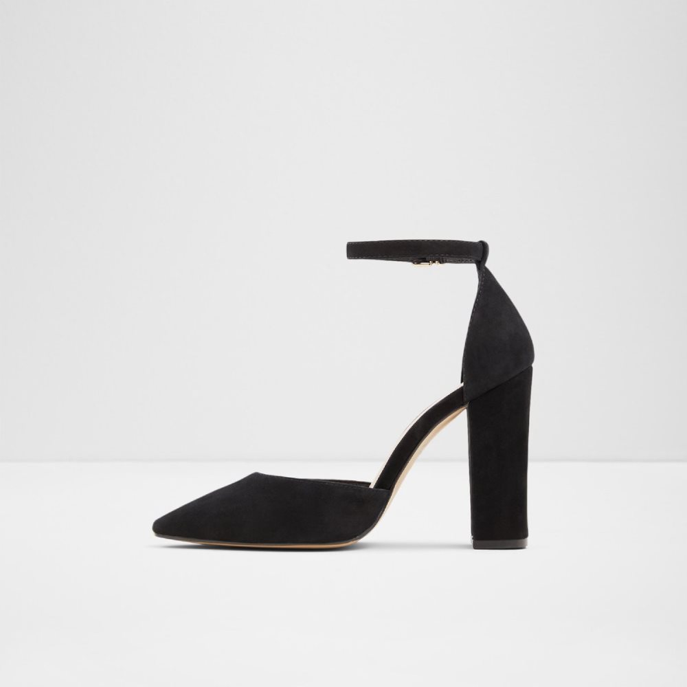 Talon Bloc Aldo Susan Lanières Talons Noir Femme | RUJE-52100578