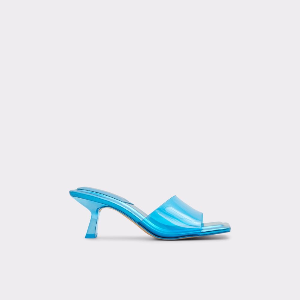 Sandales Aldo Cassilia Talons Mule - Stiletto Bleu Femme | YGKH-27847180