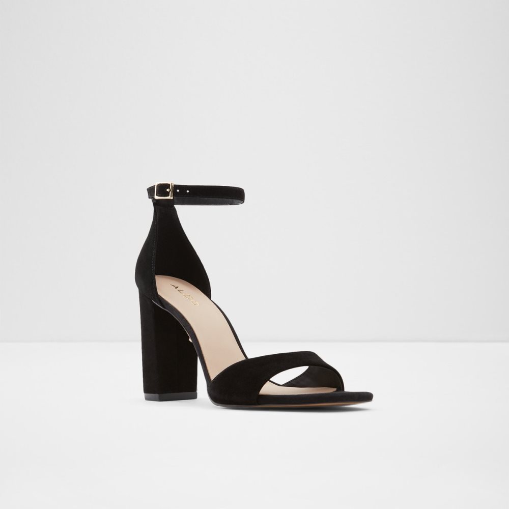 Talon Bloc Aldo Enaegyn Brides Talons Sandal - Cup Sole Noir Femme | EMJN-44388180