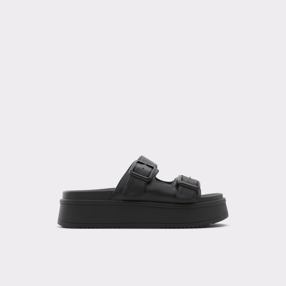 Sandales Aldo Jika Claquette Sandal - Flatform Noir Femme | ALND-67659322