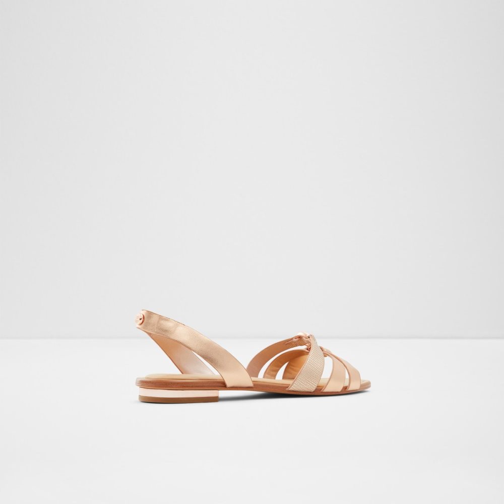 Sandales Aldo Marassi Brides Back Sandal Rose Doré Femme | MYRX-19461940