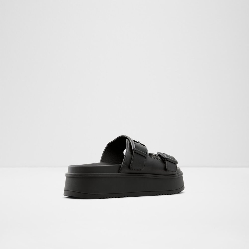 Sandales Aldo Jika Claquette Sandal - Flatform Noir Femme | ALND-67659322