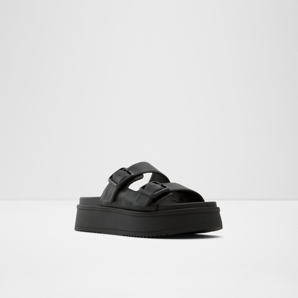 Sandales Aldo Jika Claquette Sandal - Flatform Noir Femme | ALND-67659322