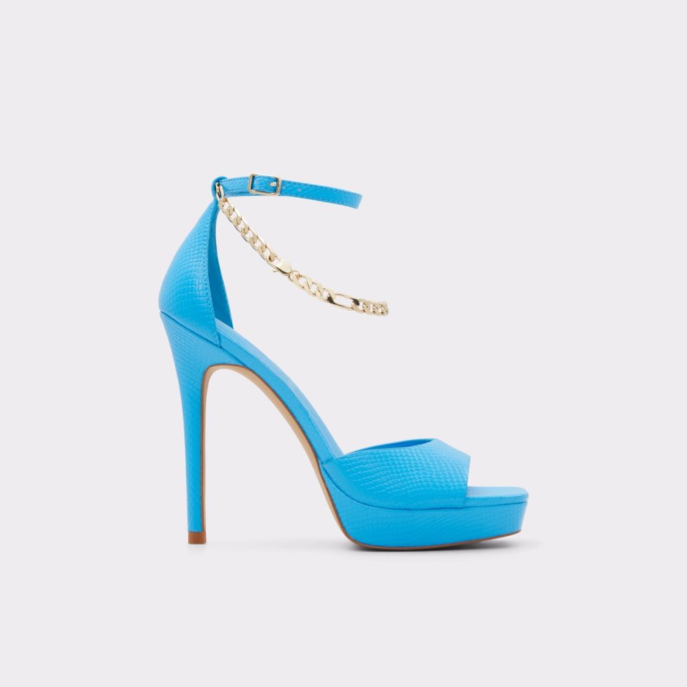 Chaussures Plateforme Aldo Prisilla Talons Sandal - Stiletto Bleu Clair Femme | NMJQ-25796969