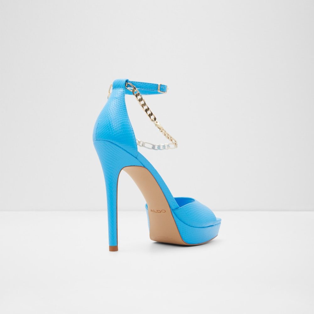 Chaussures Plateforme Aldo Prisilla Talons Sandal - Stiletto Bleu Clair Femme | NMJQ-25796969