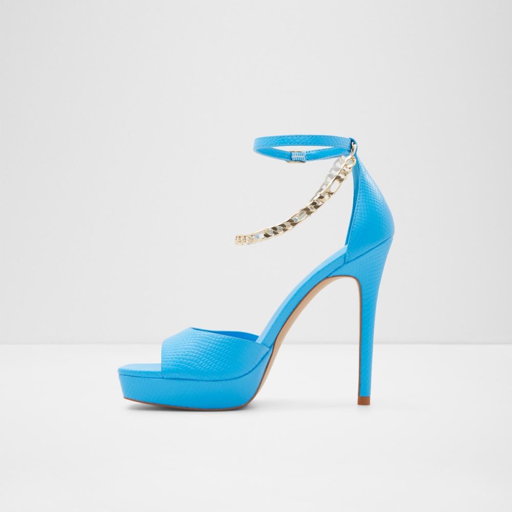 Chaussures Plateforme Aldo Prisilla Talons Sandal - Stiletto Bleu Clair Femme | NMJQ-25796969