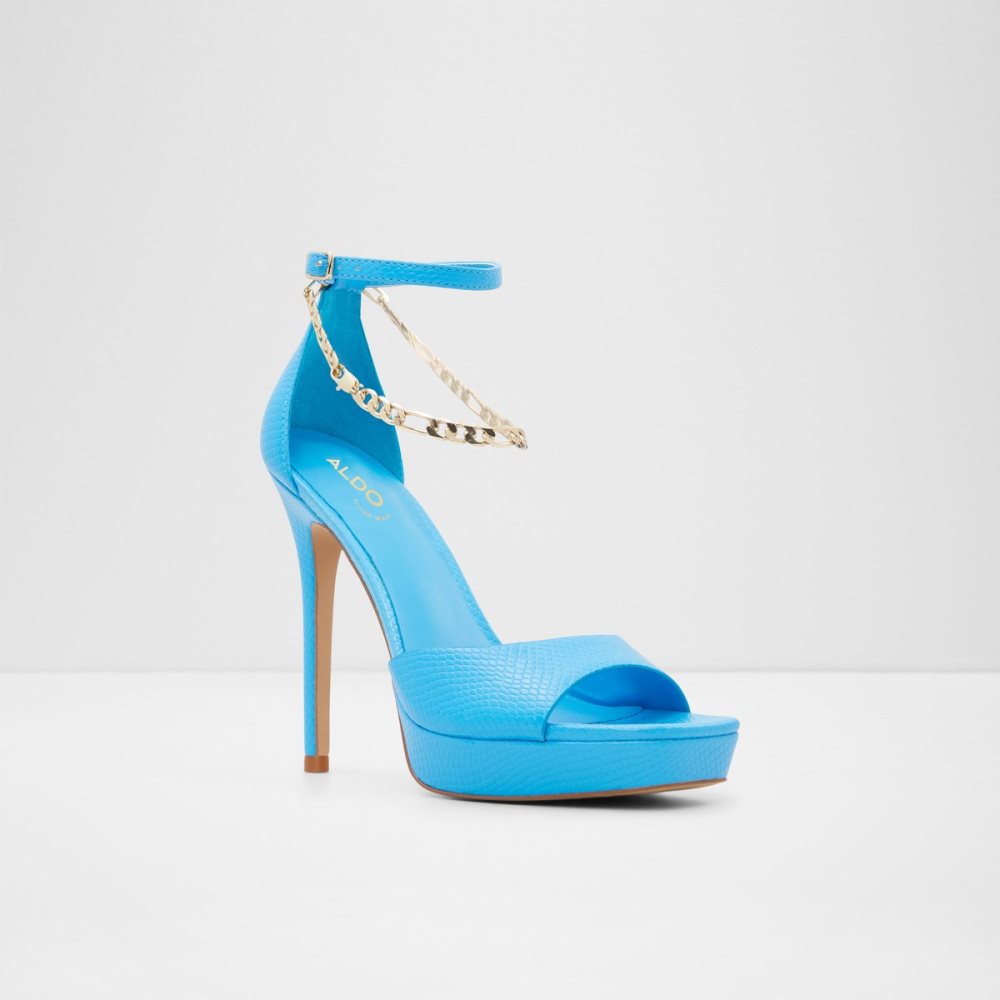 Chaussures Plateforme Aldo Prisilla Talons Sandal - Stiletto Bleu Clair Femme | NMJQ-25796969