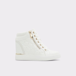 Baskets Aldo Ailannah High Top - Wedge Blanche Femme | YJNN-28391535