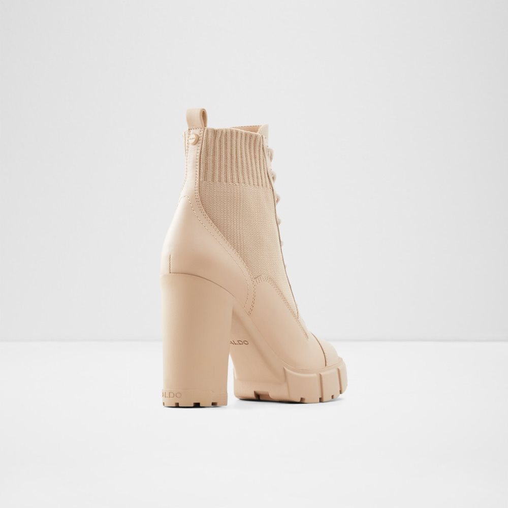 Bottes de combat Aldo Rebel - Lug Sole Beige Femme | GMJU-29646671