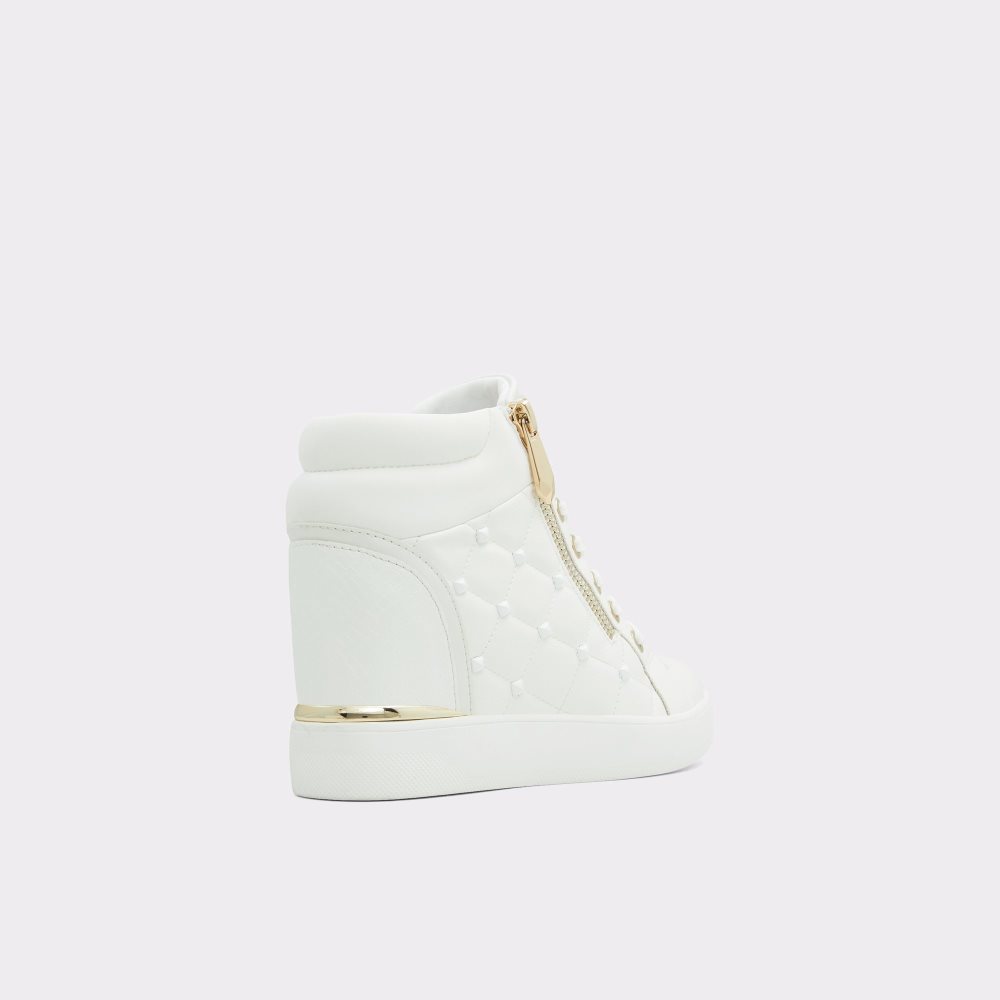 Baskets Aldo Ailannah High Top - Wedge Blanche Femme | YJNN-28391535