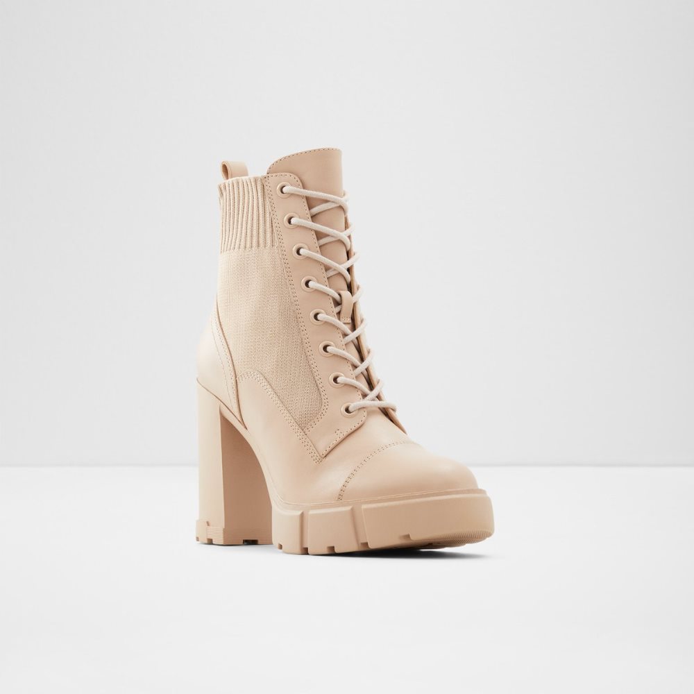 Bottes de combat Aldo Rebel - Lug Sole Beige Femme | GMJU-29646671