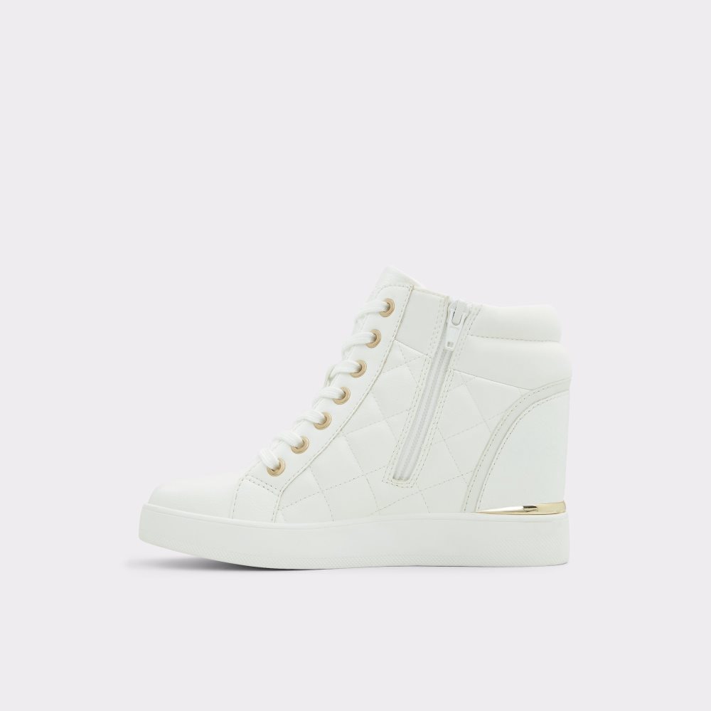 Baskets Aldo Ailannah High Top - Wedge Blanche Femme | YJNN-28391535