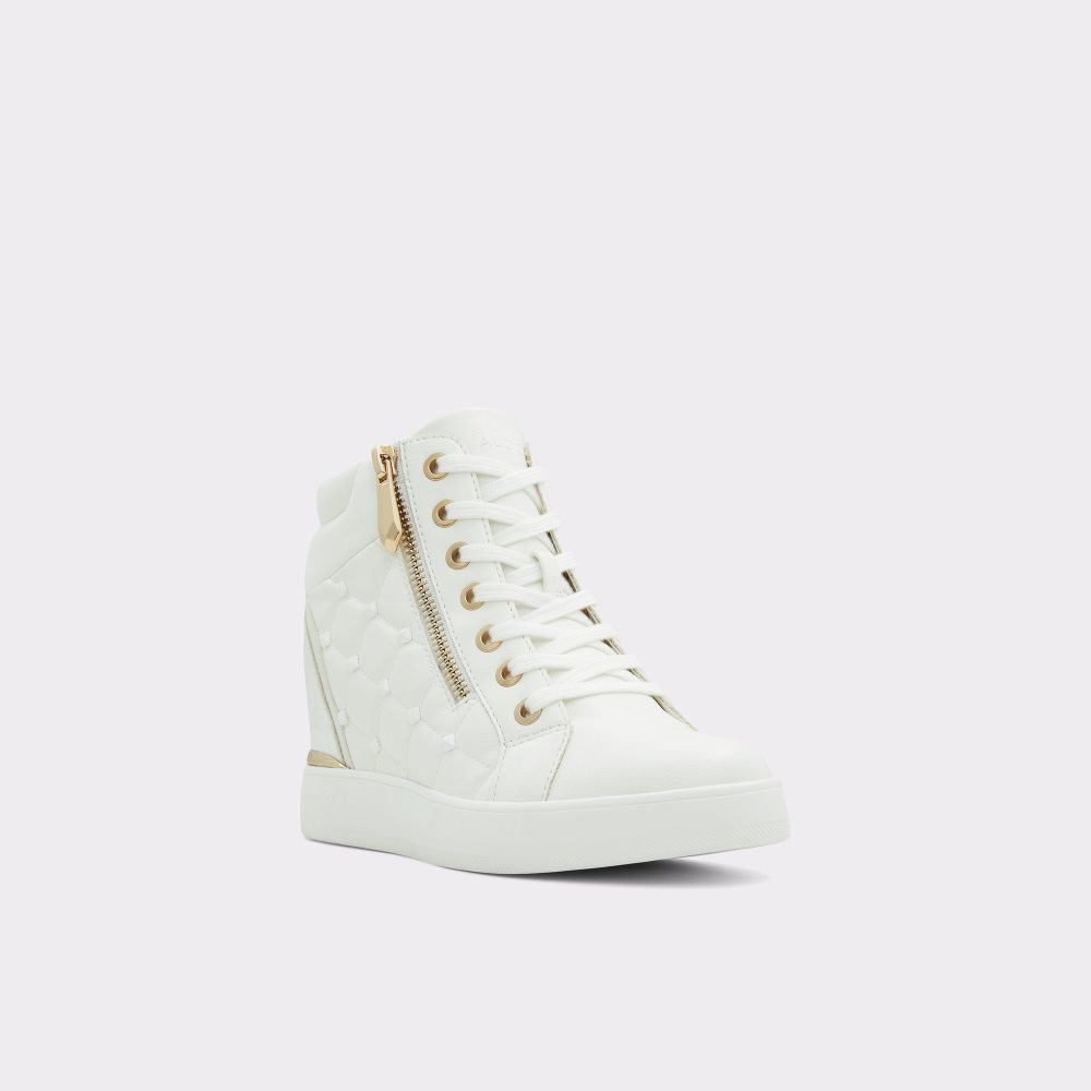 Baskets Aldo Ailannah High Top - Wedge Blanche Femme | YJNN-28391535