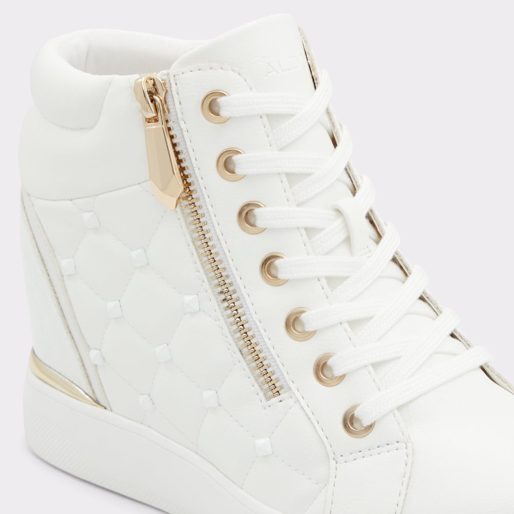 Baskets Aldo Ailannah High Top - Wedge Blanche Femme | YJNN-28391535