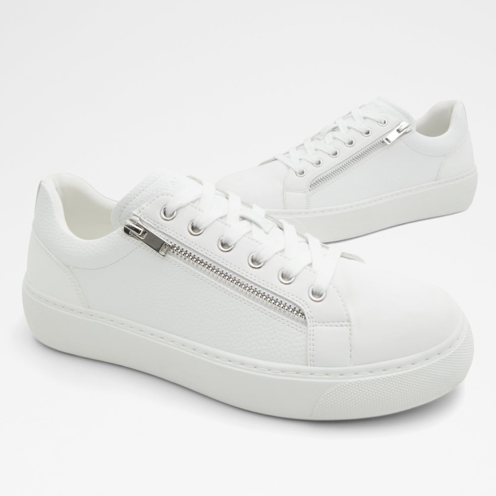 Baskets Aldo Theta Low Top - Cup Sole Blanche Homme | BUQT-46178655