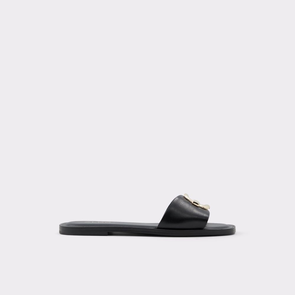 Sandales Aldo Glaeswen Claquette Sandal Noir Femme | MKXQ-25575242