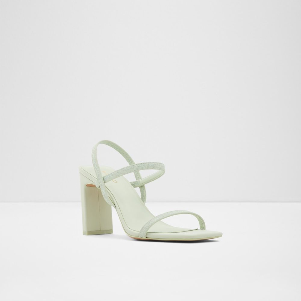 Talon Bloc Aldo Okurr Lanières High Sandal - Vert Clair Femme | KJIG-70585708