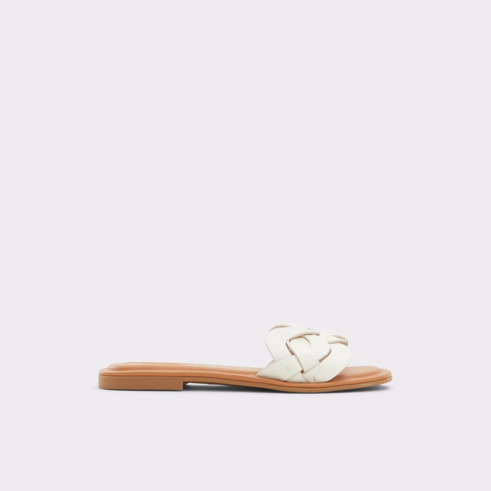 Sandales Aldo Adwilaviel Claquette Sandal Blanche Femme | TZCZ-02643009