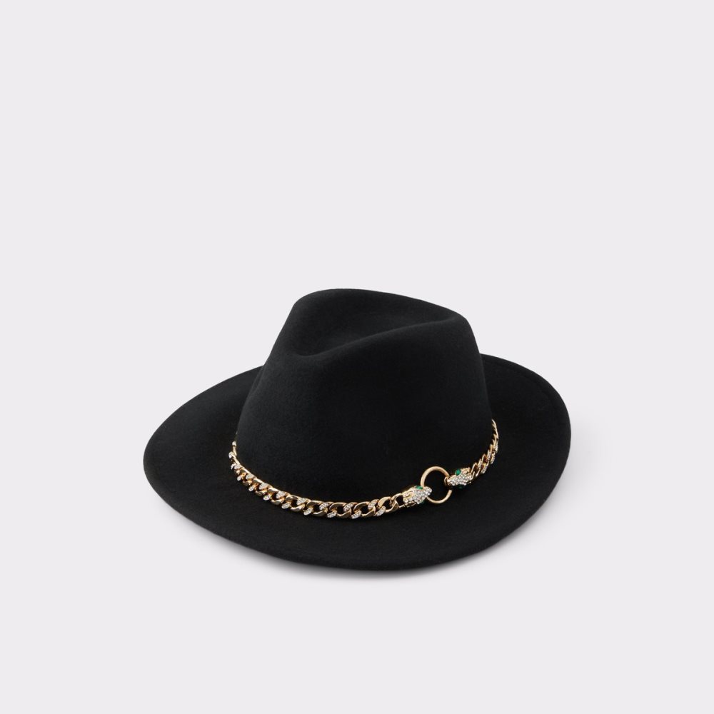 Chapeaux Aldo Follia Fedora Noir Doré Multicolore Femme | TRCC-28923128