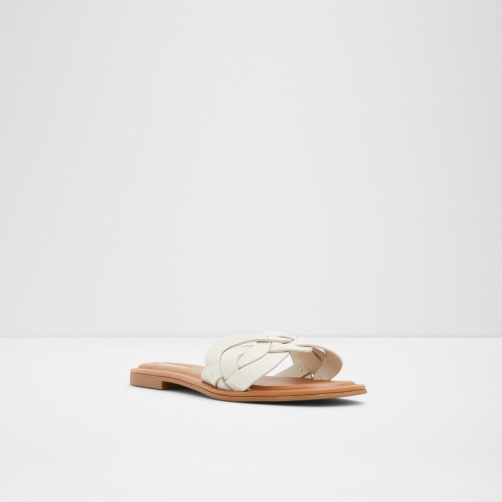 Sandales Aldo Adwilaviel Claquette Sandal Blanche Femme | TZCZ-02643009