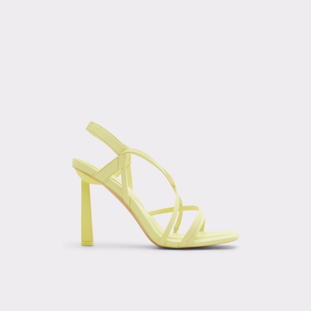 Sandales Aldo Amilia Lanières Talons Sandal Jaune Clair Femme | LKTT-79165768