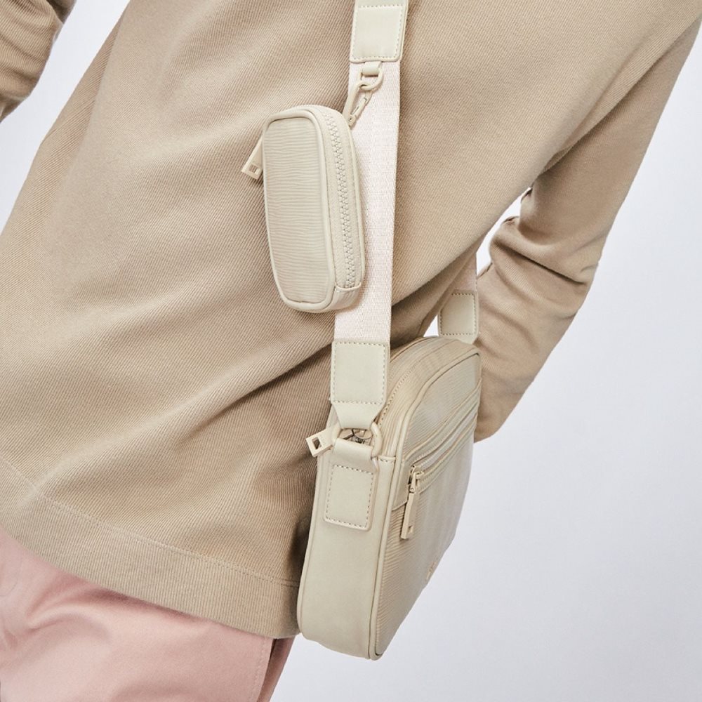 Sacs à Dos Aldo Dolnoto Fanny Pack Beige Clair Homme | XZFR-28620393