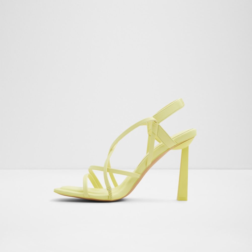 Sandales Aldo Amilia Lanières Talons Sandal Jaune Clair Femme | LKTT-79165768