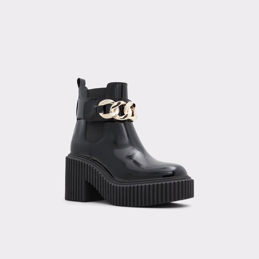 Bottines Chelsea Aldo Upgrade - Lug Sole Noir Femme | AZJE-46259701