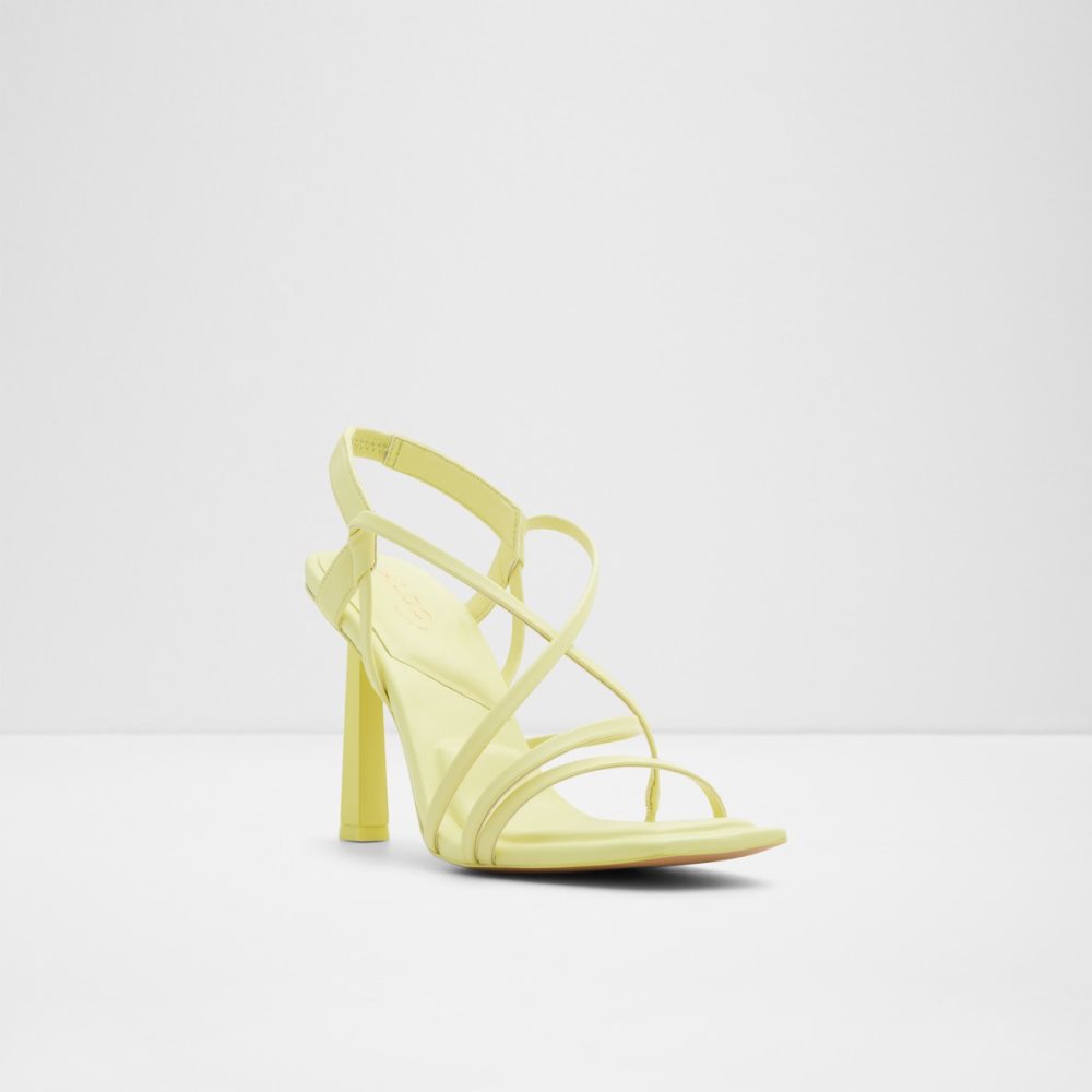 Sandales Aldo Amilia Lanières Talons Sandal Jaune Clair Femme | LKTT-79165768