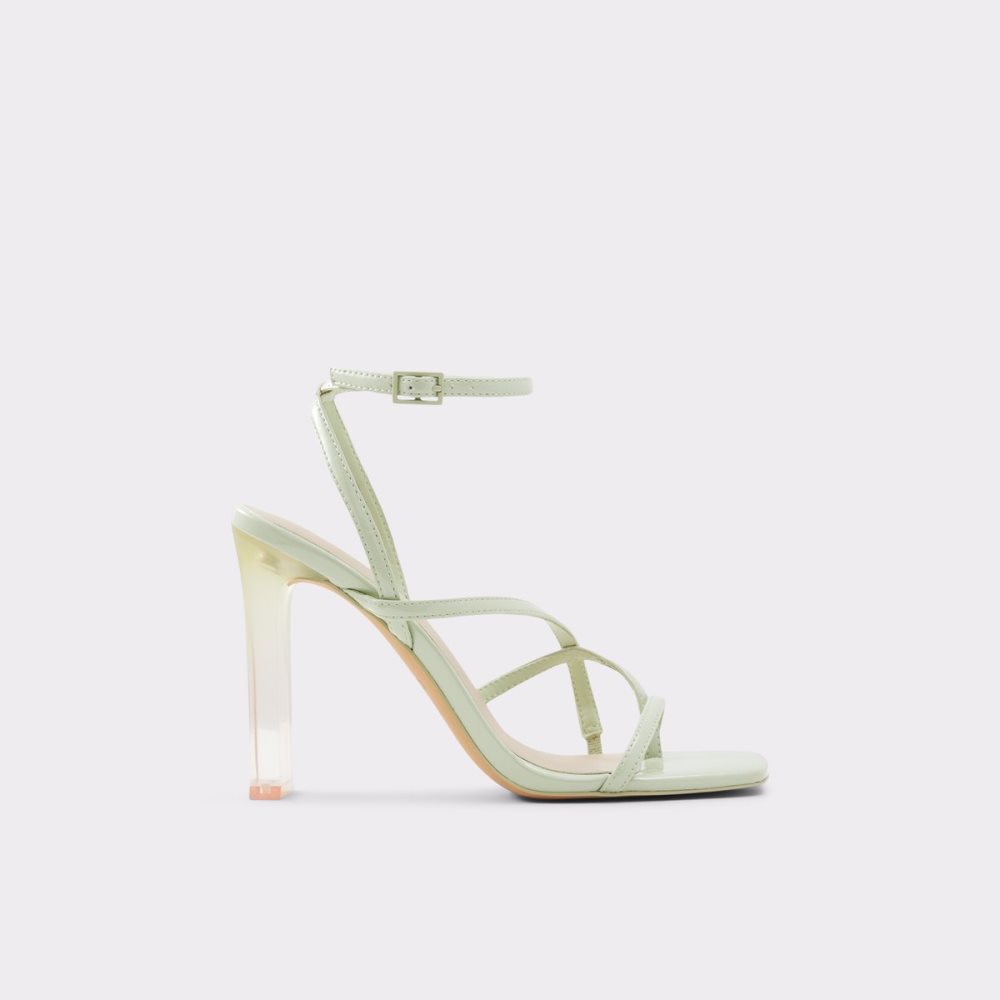 Sandales Aldo Hainiel Lanières Talons Sandal - Cup Sole Vert Clair Femme | USVZ-90893196