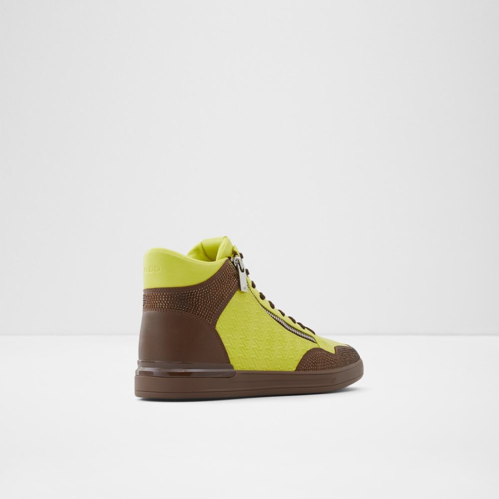 Baskets Aldo Sauerbergg High Top - Cup Sole Vert Clair Homme | LRAO-63067601