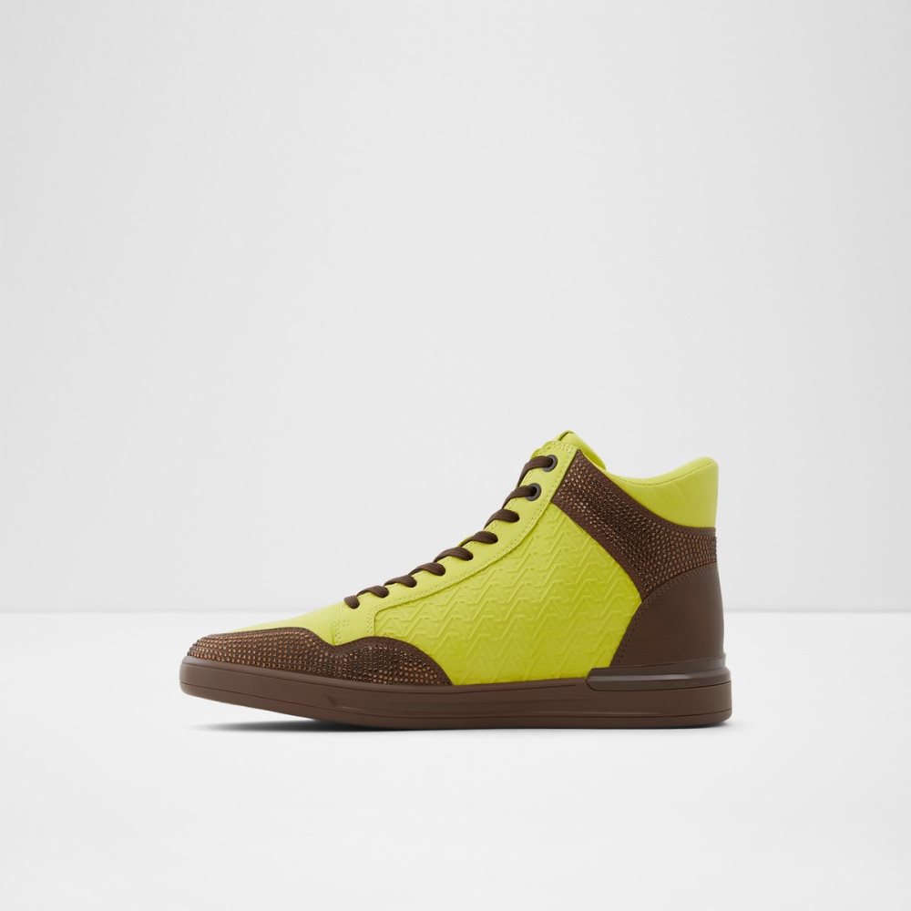 Baskets Aldo Sauerbergg High Top - Cup Sole Vert Clair Homme | LRAO-63067601