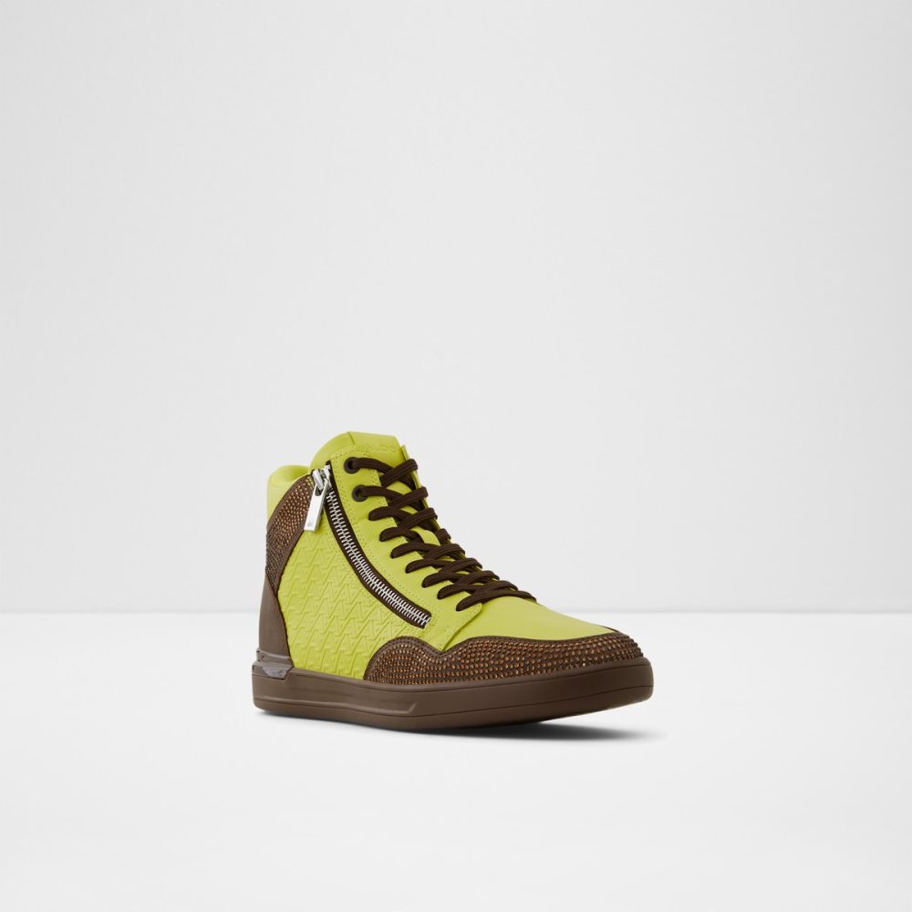 Baskets Aldo Sauerbergg High Top - Cup Sole Vert Clair Homme | LRAO-63067601