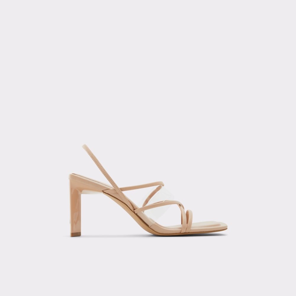 Sandales Aldo Jennifer Lanières Talons Sandal - Cup Sole Beige Femme | UXEI-53059292