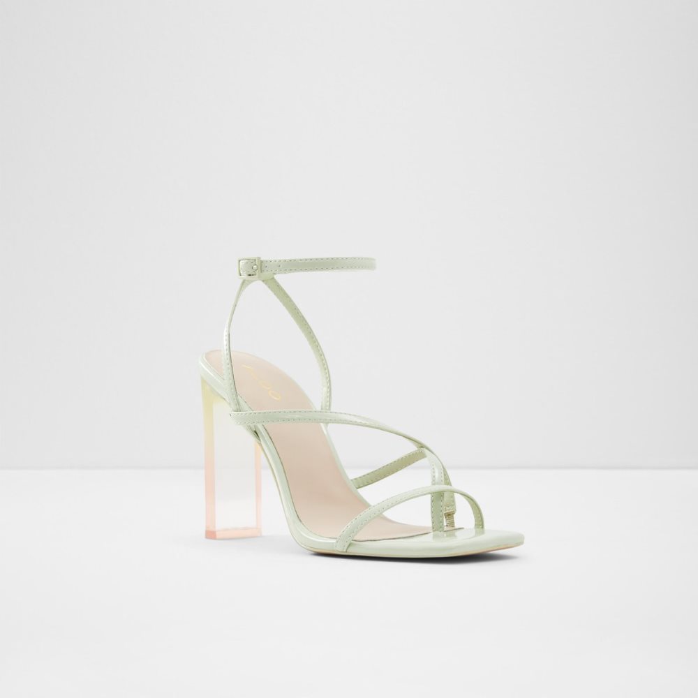 Sandales Aldo Hainiel Lanières Talons Sandal - Cup Sole Vert Clair Femme | USVZ-90893196