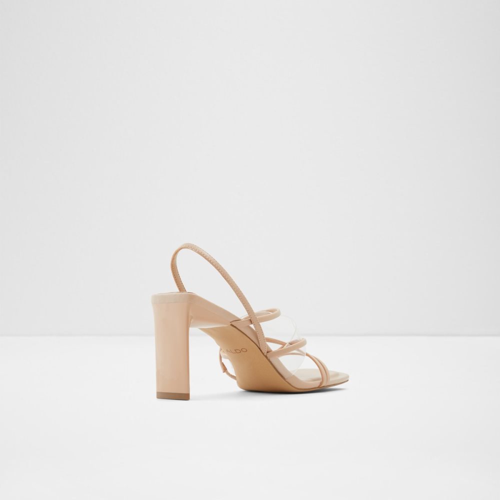 Sandales Aldo Jennifer Lanières Talons Sandal - Cup Sole Beige Femme | UXEI-53059292