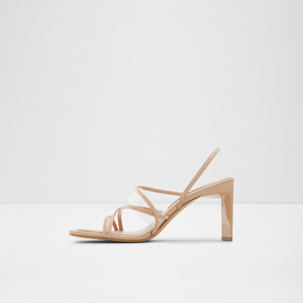 Sandales Aldo Jennifer Lanières Talons Sandal - Cup Sole Beige Femme | UXEI-53059292