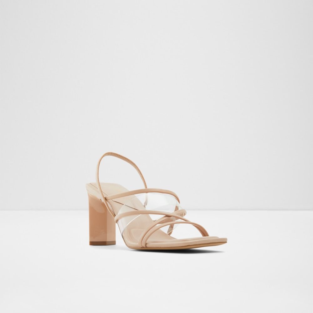 Sandales Aldo Jennifer Lanières Talons Sandal - Cup Sole Beige Femme | UXEI-53059292