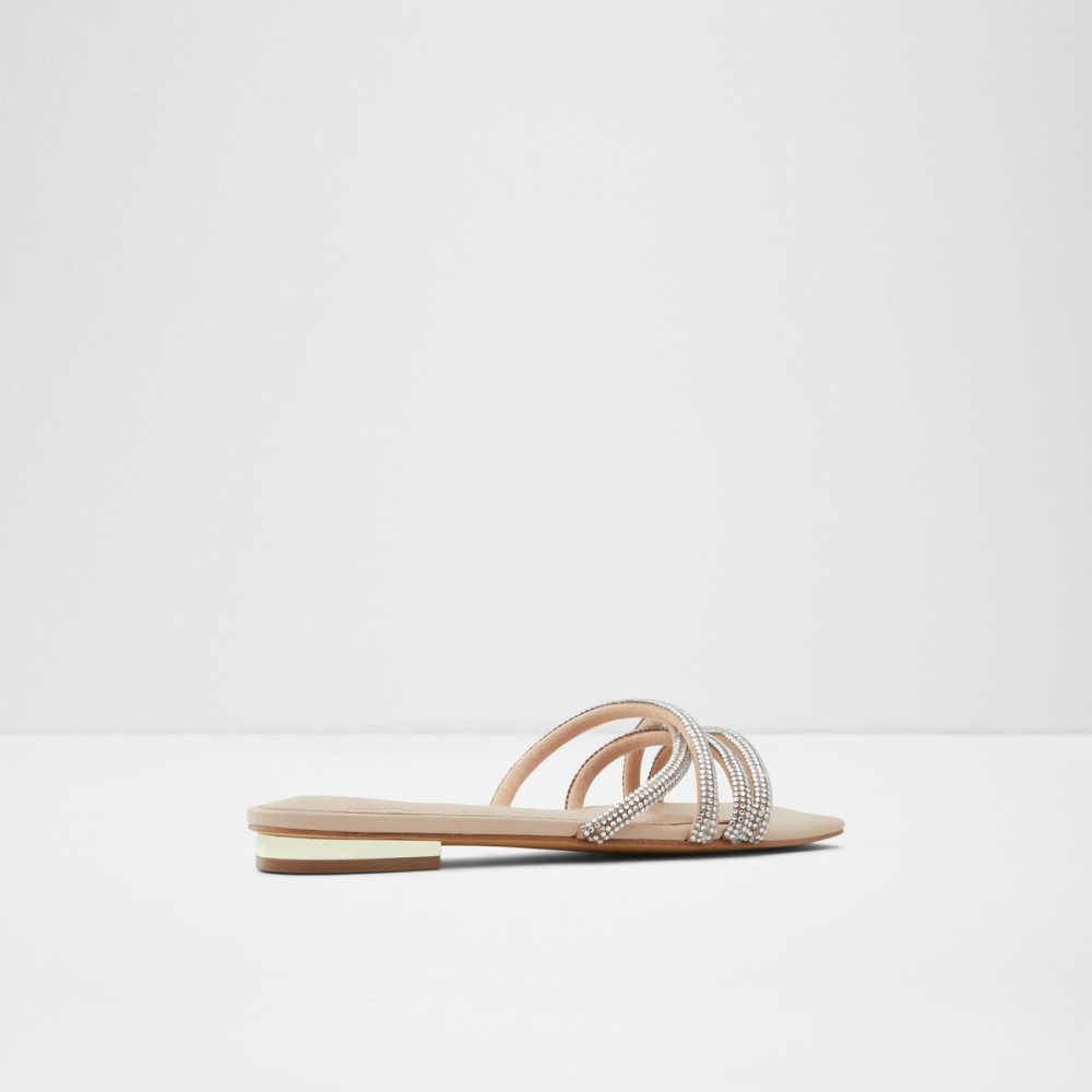 Sandales Aldo Rossie Claquette Sandal Beige Clair Femme | IUTM-79356916