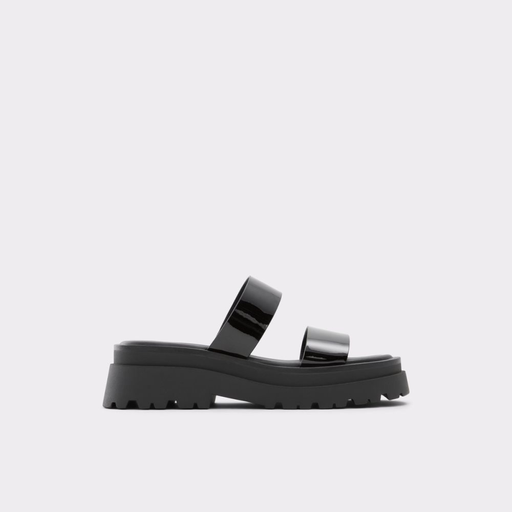 Sandales Aldo Phelix Claquette Sandal - Lug Sole Noir Femme | TZLV-98935505